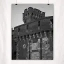 Tirage d'art "Castillet Porte Ntr Dame" - N&B